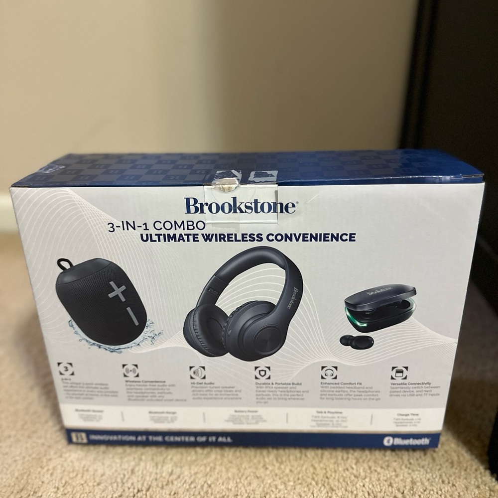 Brookstone 3-in-1 Wireless Combo Set